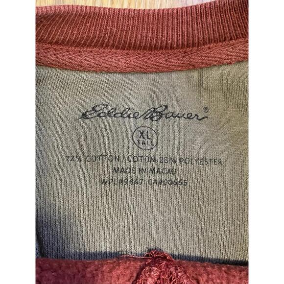 VTG Y2K Eddie Bauer Sport Shop Spell Out Sweatshirt Men's Size XL Pullover Heavy - Picture 4 of 6
